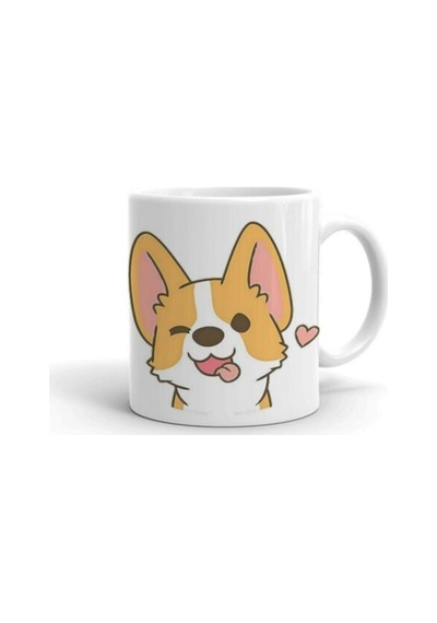 Gorki Köpek Baskılı Kupa/bardak Beyaz