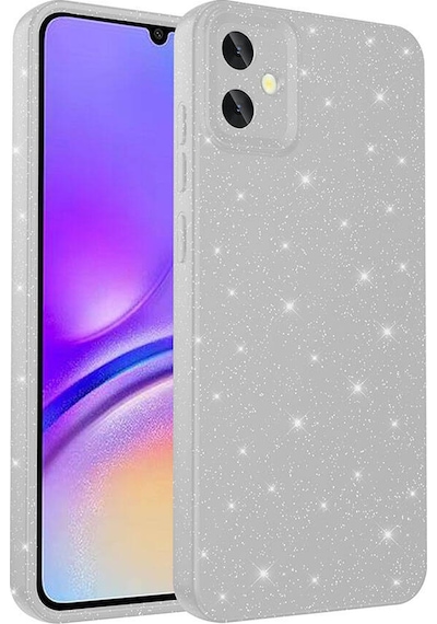 Zore Galaxy Uyumlu A05 Kılıf Kamera Korumalı Simli Lüks Koton Kapak - Lila Lila