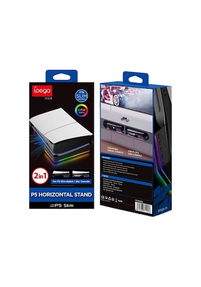 Ps5 Slim Kasa Uyumlu Yatay Stand 2 İn 1 İpega Pg-p5s021