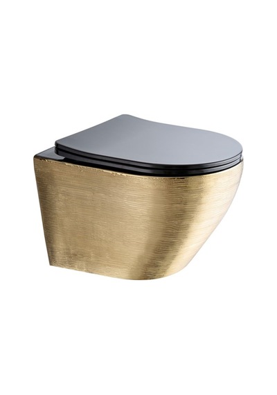 Paluci Twist Black Gold Kanalsız Asma Klozet