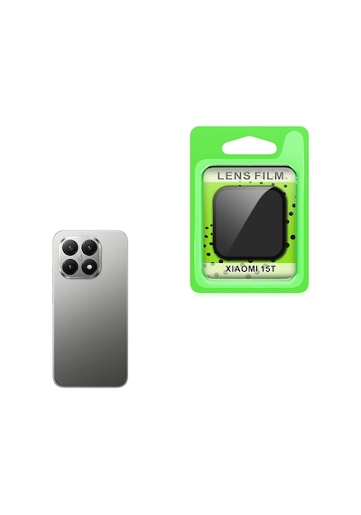 Xiaomi 15t Zore Cl-07 Kamera Lens Koruyucu Siyah