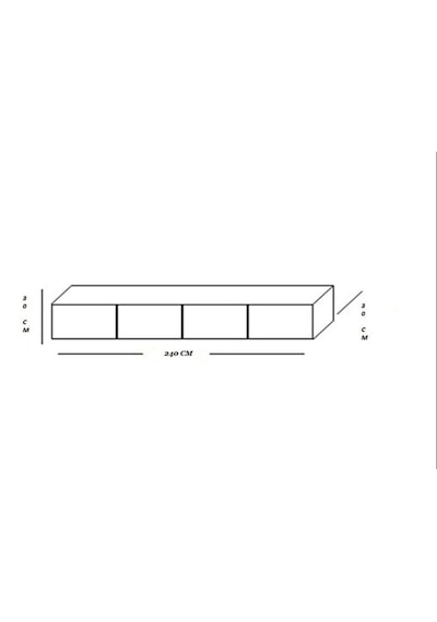 Joy Tv Ünitesi Tv Sehpası Alt Modül Traverten 240 Cm Mdf