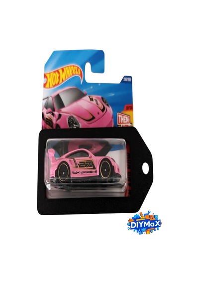 Die-cast Araba Anahtarlık Vitrini 1:64 Model Araba Sergileme Kutusu Slayt Kapaklı Koleksiyon Standı Siyah