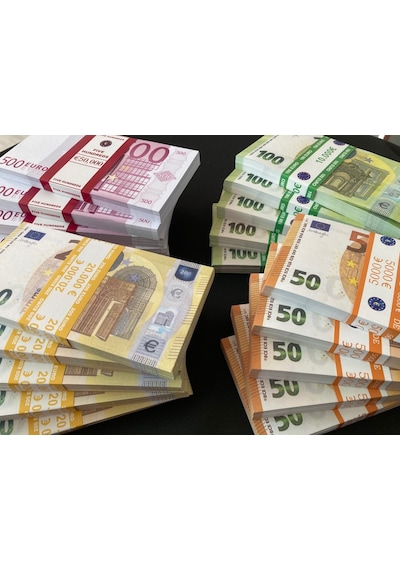Yeni 20 Deste Karışık Euro 50-100 Ve 200 Euro Geçersiz Para Eğlen