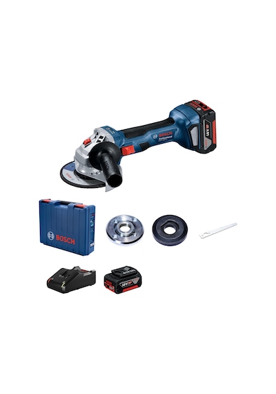 Bosch Professional GWS 180-LI 2x4ah Çift Akülü Taşlama Makinesi - 06019H9021