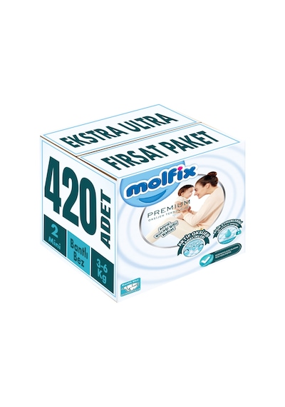 Molfix Premium Bebek Bezi Beden:2 3-6kg Mini Ekstra 420 Adet