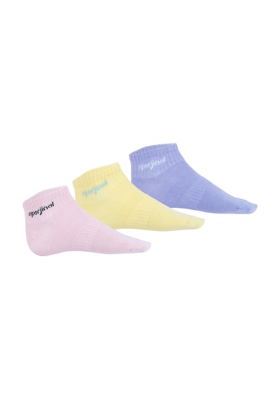 Sporjinal Çocuk 3'lü Çorap Kmss-p325 Çok Renkli