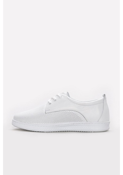 Fast Step Hakiki Deri Kadın Casual Ayakkabı 313za1016lzr Beyaz - Beyaz