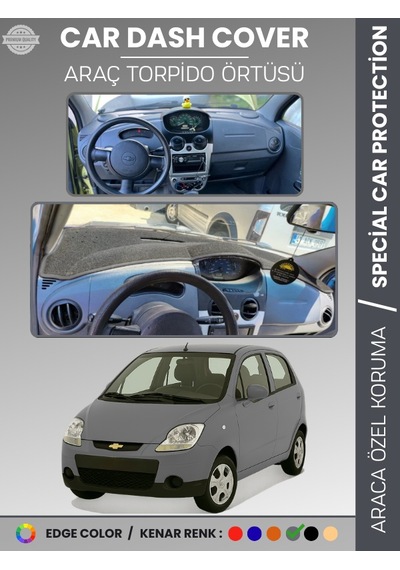 Chevrolet Spark 2009-2015 Torpido Örtüsü Ön Göğüs Koruma Torpido Koruma Tam Uyum Çatlamayı Önler - 562 Stiloto