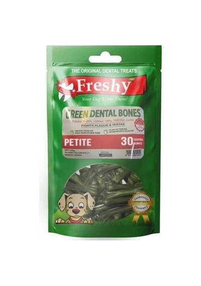Freshy Green Dental Bones Petite Köpek Ödül Kemiği 150gr 30lu
