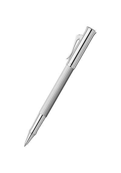 Graf Von Faber-Castell Guilloche Rhodium Roller Kalem 146514