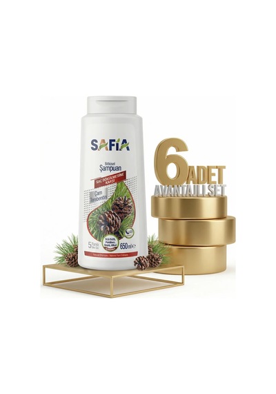 Safia Saç Dökülmesine Karşı Şampuan 6x650 Ml
