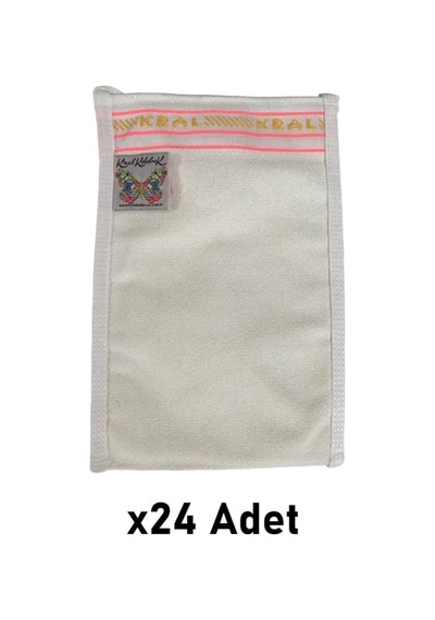 Kelebek Kese Kral Beyaz Kalın Sert Spa Kese Banyo Kesesi 24 Adet