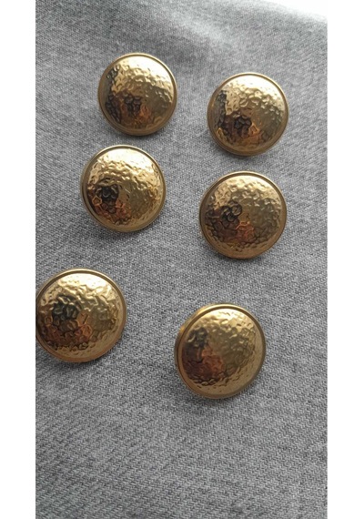 Gold Metal Düğme 18 Mm 6 Adet