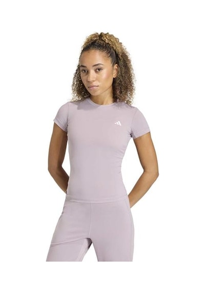 Adidas Power Essentials Workout Contour Kadın Pembe Yuvarlak Yaka Tişört Pembe