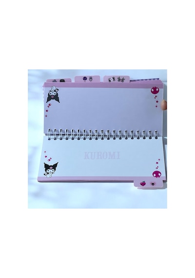 Bak Gel Al Kuromi Sekmeli Spiral Not Defteri - Kareli, Çizgili, Noktalı Defter Ve Düz Sayfa Düzeni İle Çok Amaç - Bgaplanner016 Çok Renkli
