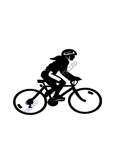Bisikletle Gezi Sticker 17Cm