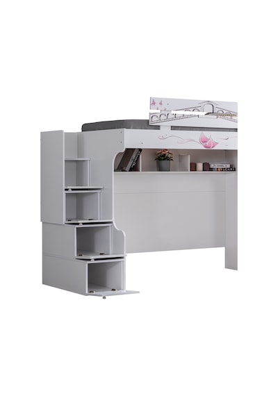 Setaymobilya Ranza, Pisa Ranza 2 Kapaklı Dolap Çalışma Masası +1 Comfort Yatak