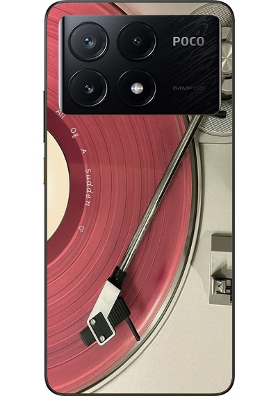 Poco X6 Pro Uyumlu Pembe Plak Baskılı Silikon Kılıf Renkli