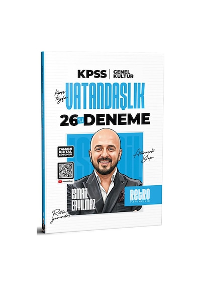2026 Kpss Genel Kültür Vatandaşlık 26 Lı Deneme Tamamıdijital Çözümlü Retro Yayınları