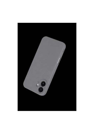 Apple iPhone Uyumlu  16 Plus Kılıf First Silikon - Gri
