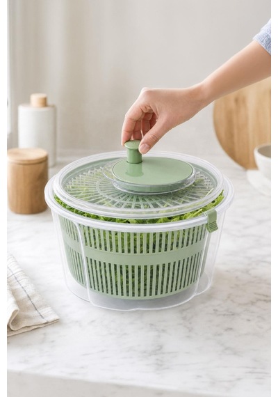 Selka Home Salata Kurutucu 4.4 Lt Yeşil