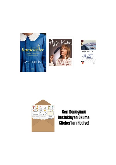 Kardelenler + Kalemimle Kırk Sene Ciltli + Veda Midi Boy + Okuma Sticker'ları