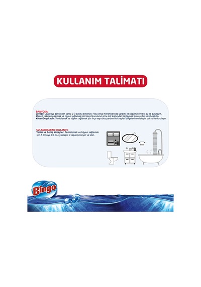 Bingo Oksijen Çamaşır Suyu 750 Ml Hasas Hijyen Ekonomi Paketi 6'l Diğer