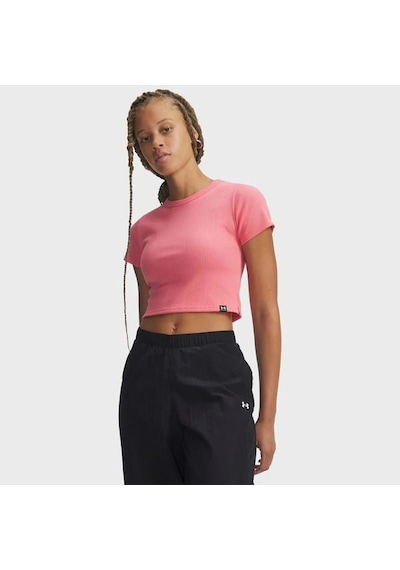 Under Armour Rival Rib Baby Kadın Pembe Polo Yaka Tişört