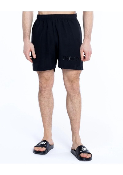 New Balance Baskılı Erkek Siyah Deniz Şortu Mns1324-bk