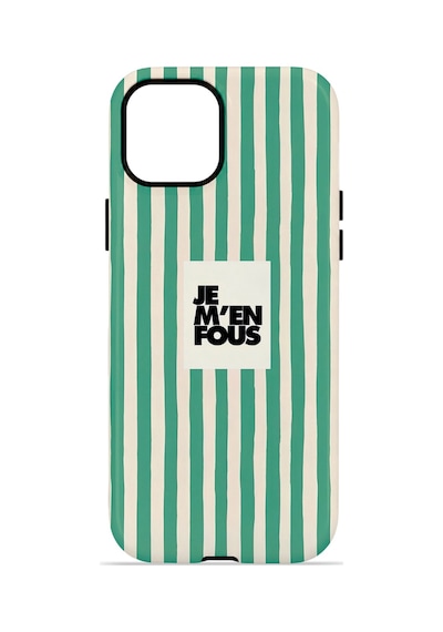 Apple iPhone Uyumlu 15 Vorian Çift Katmanlı Kılıf Je M En Fous Green