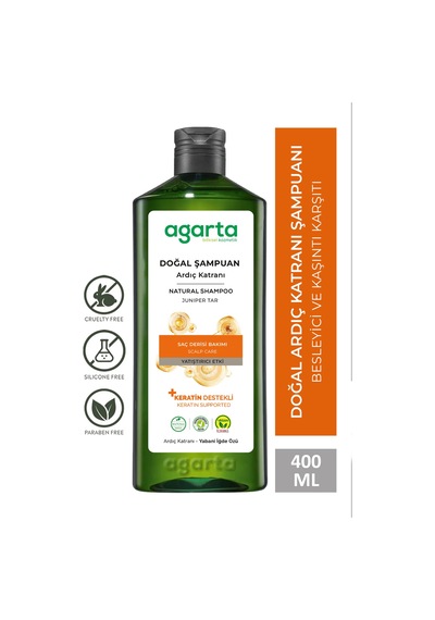 Agarta Ardıç Katranı Ve Keratin Şampuanı 400 ML