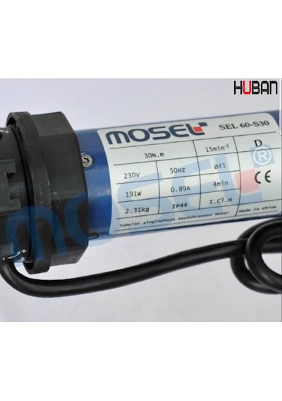 Mosel 60 S 30 Nm Düz Panjur Motoru