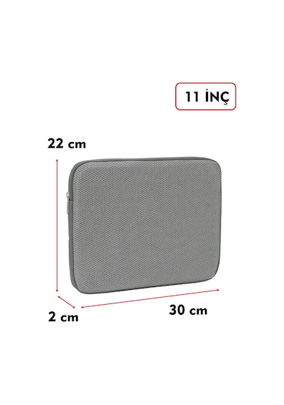 Dada Ultra Hafif 125gr Gri Renk File Tablet Kılıfı 10"-11" inç Air Darbe Emici Korumalı Unisex