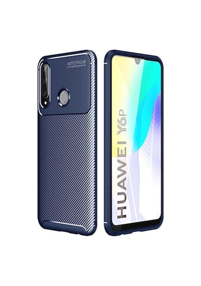 Huawei Y6p Kılıf Zore Negro Silikon Kapak Lacivert
