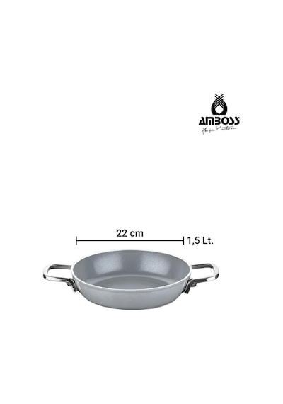 Sera Nova Bello 2 Parça Seramik Sahan Seti 20-22 Cm Gri Gri