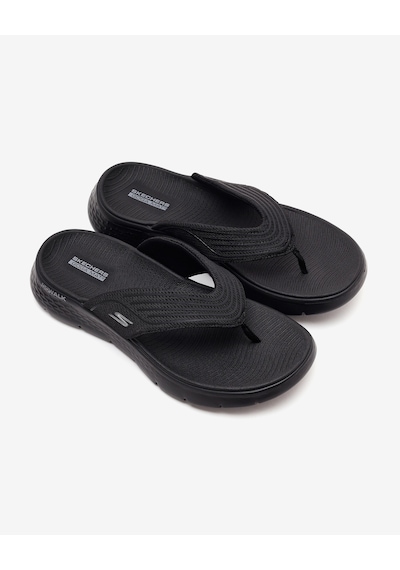 Skechers Go Walk Flex Sandal Erkek Siyah Parmak Arası Terlik 229214 Bbk Siyah