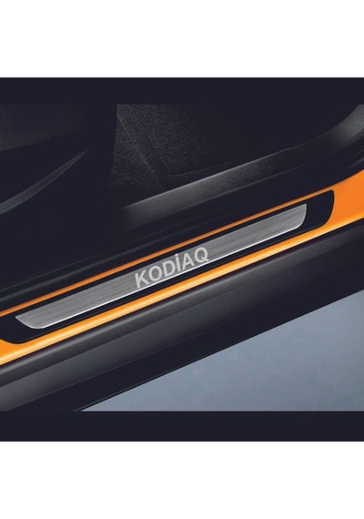 Skoda Kodiaq Tüm Modeller Old Krom Kapı Eşiği 4 Parça Paslanmaz Çelik
