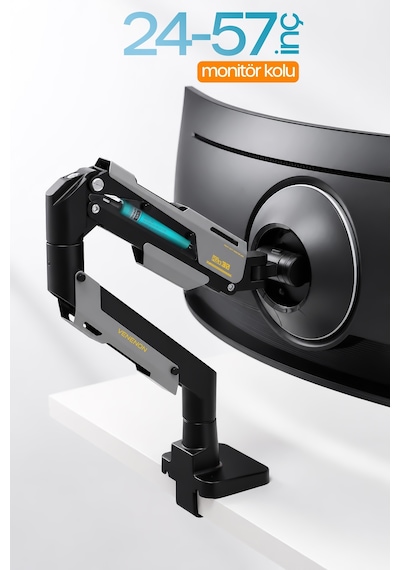 24-57" Armada Ultrawide Ekran Monitör Kolu 30 Kg Kapasiteli Vesa Uyumlu Tam Hareketli Monitör Standı