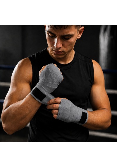 Voltrike Avs 3.5 Metre Gri Boks-kickbox-muay Thai-sanda El Bandajı Çok renkli