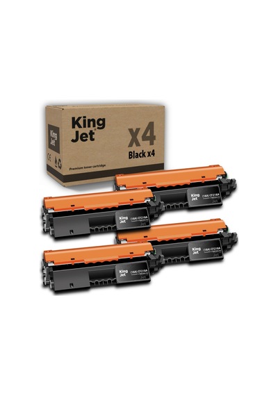 Kingjet Hp Uyumlu 18a Cf218a Standart Kapasiteli 4'lü Paket Çipli  Uyumlu Toneri M104w