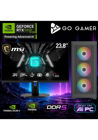 Go Gamer AE128D R5-7500F 32 GB 1 TB SSD RTX5050 8 GB 24" Free Dos Oem Paket Masaüstü Oyuncu Bilgisayarı
