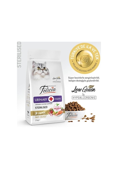 Somonlu Az Tahıllı Yetişkin Kısır Kedi Maması 2kg
