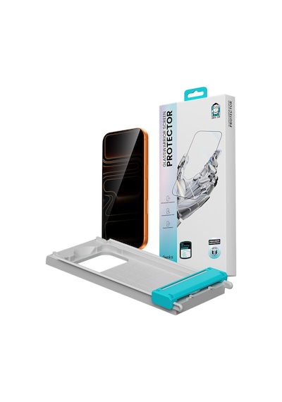Apple Uyumlu   iPhone 17 Pro Benks Glass Warrior 2.0 Ezfita Privacy Hayalet Cam Ekran Koruyucu Uygulama Aparatı