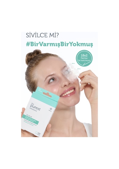 The Purest Solutions Hidrokolloid Akne Karşıtı & Yatıştırıcı Bant 36'lı