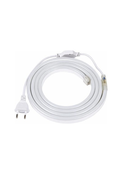 Tr 220v Neon Led Hortum 10 Metre 6400k Beyaz Işık 120 Led/m Tak Çalıştır Ip65 Su Geçirmez Şerit Led Dış Mekan