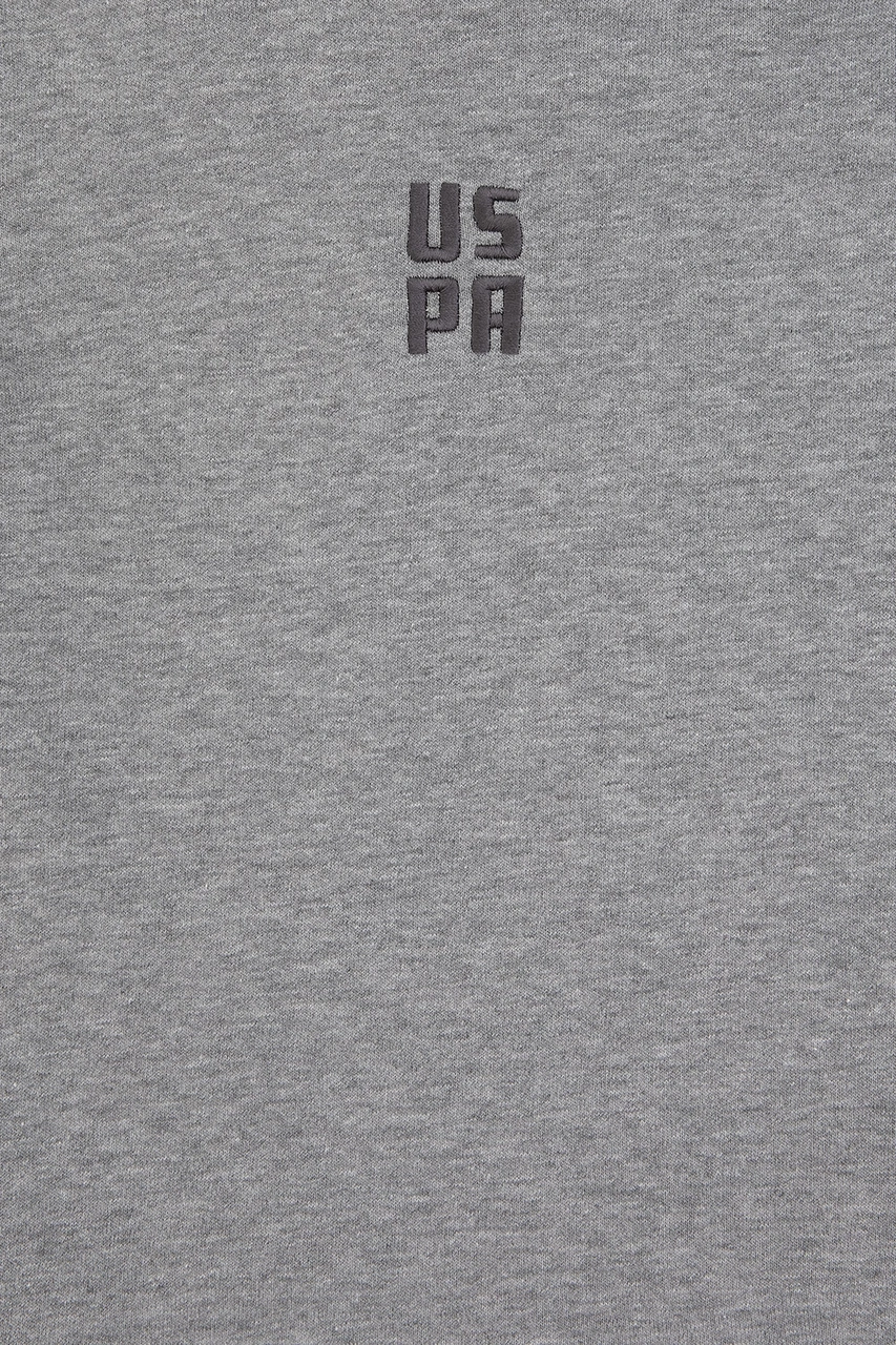 U.S. Polo Assn. Erkek Çocuk Antrasit Melanj Kapüşonlu Sweatshirt 50325170-VR081