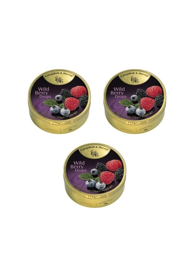 Cavendish & Harvey Wild Berry Drops 3 x 175 G