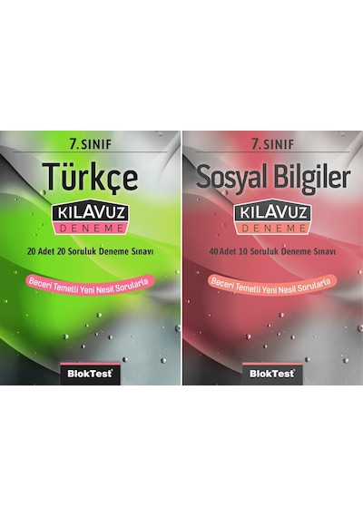 Bloktest 7. Sınıf Türkçe + Sosyal Bilgiler Kılavuz Deneme Seti 2 Kitap 2023