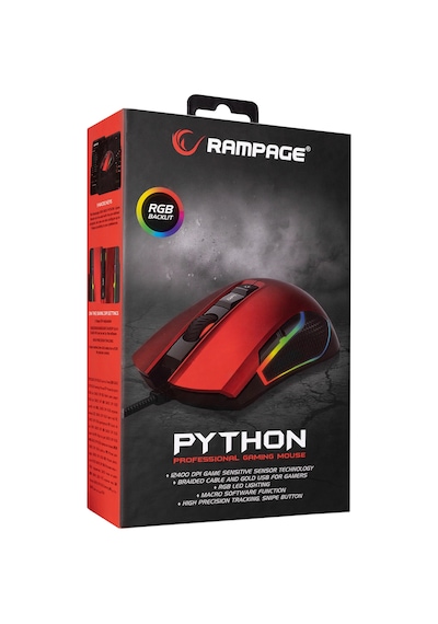 Rampage SMX-R600 Python Kablolu Oyuncu Mouse